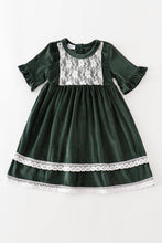 Forest velvet lace dress - ARIA KIDS