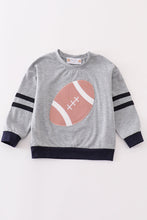 Grey football applique boy top - ARIA KIDS