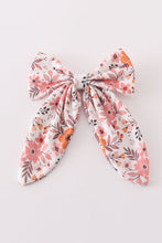 Floral print girl hair sailor bow - ARIA KIDS