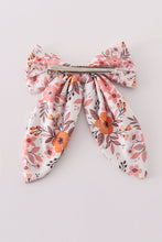 Floral print girl hair sailor bow - ARIA KIDS