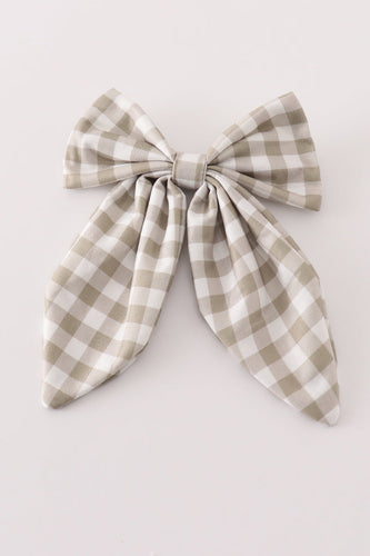 Grey girl hair sailor bow - ARIA KIDS