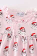 Pink christmas santa claus girl pajama gown - ARIA KIDS