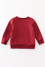 Maroon thankful fleece mom&me sweatshirt - ARIA KIDS