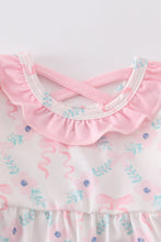 Pink floral ruffle girl bubble - ARIA KIDS