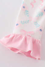 Pink floral ruffle girl bubble - ARIA KIDS