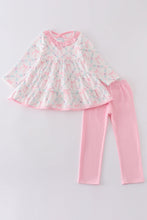 Pink floral ruffle girl set - ARIA KIDS