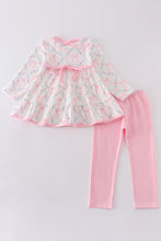 Pink floral ruffle girl set - ARIA KIDS