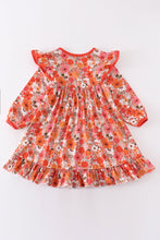 Fall floral print ruffle dress - ARIA KIDS