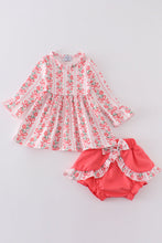 Valentine floral bow girl bloomer set - ARIA KIDS