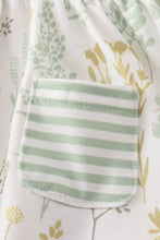 Green botanical girl bloomer set - ARIA KIDS