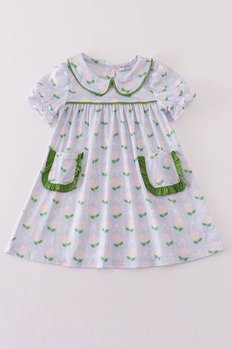 Floral bow print dress - ARIA KIDS