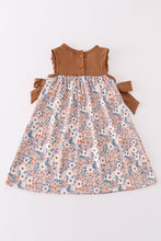 Brown floral print dress - ARIA KIDS