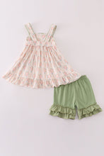 Sage floral print girl set - ARIA KIDS