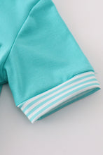 Mint stripe boy bubble - ARIA KIDS