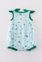 Green lucky clover embroidery girl bubble - ARIA KIDS