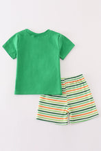 Green clover rainbow embroidery boy set - ARIA KIDS