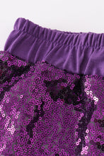 Purple sequin mardi gras mom&me skorts - ARIA KIDS