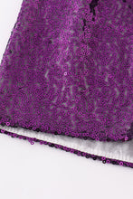 Purple sequin mardi gras mom&me skorts - ARIA KIDS