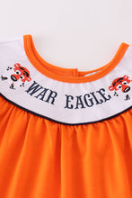 Navy orange war eagle embroidery girl set - ARIA KIDS