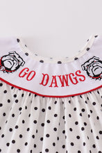 Red go dawgs embroidery girl set - ARIA KIDS