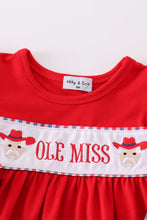 Red ole miss embroidery girl bloomer set - ARIA KIDS