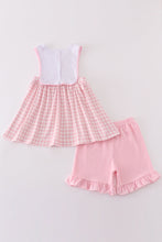 Pink farm embroidery girl set - ARIA KIDS