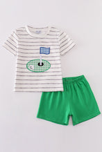 Green golf applique boy set - ARIA KIDS