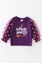 Purple witch party girl top - ARIA KIDS